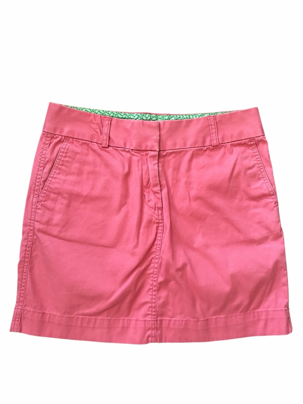 Vineyard Vines Pink Classic Straight Mini Skirt Preppy Coastal Women's Size 8